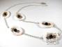 White-Natural Shell Donut Necklace